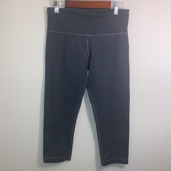 lululemon athletica Pants - Lululemon Wunder Under Grey Legging Crop
